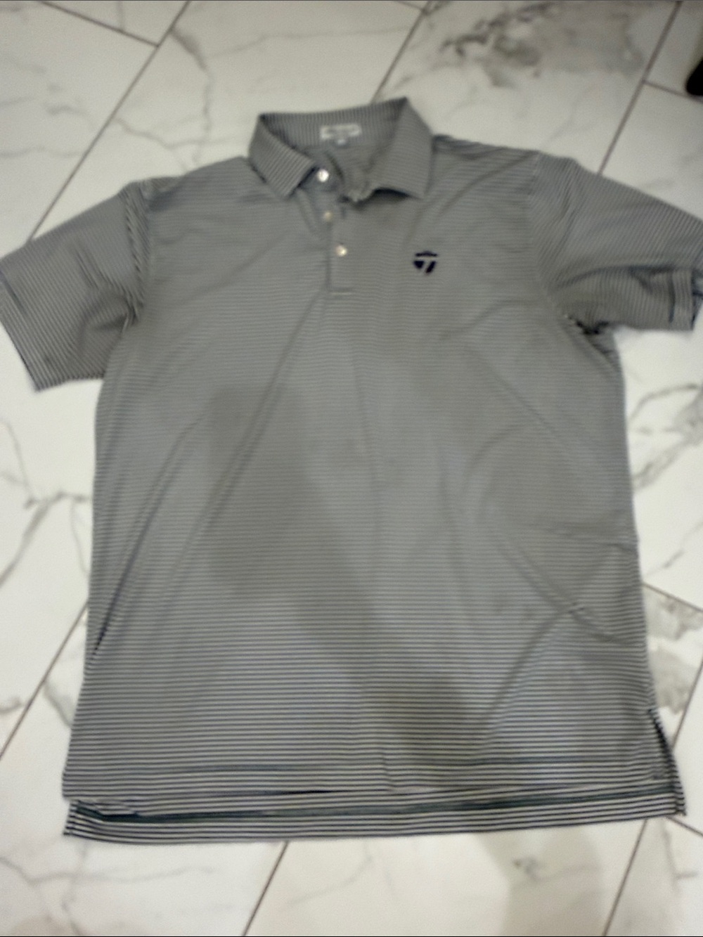 Peter Millar Crown Sport Performance Jersey Golf Polo with TaylorMade Logo